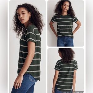 Madewell Whisper Cotton Crewneck Tee in Amar Stripe